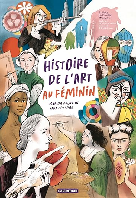 Histoire de l’art au féminin, bande dessinée documentaire scénarisée par Marion Augustin et dessinée par Sara Colaone